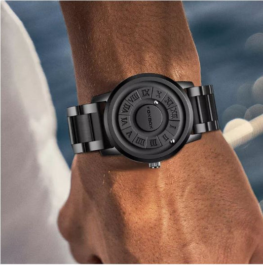 FOXBOX - RELOJ MAGNÉTICO - PULSO DE ACERO INOXIDABLE